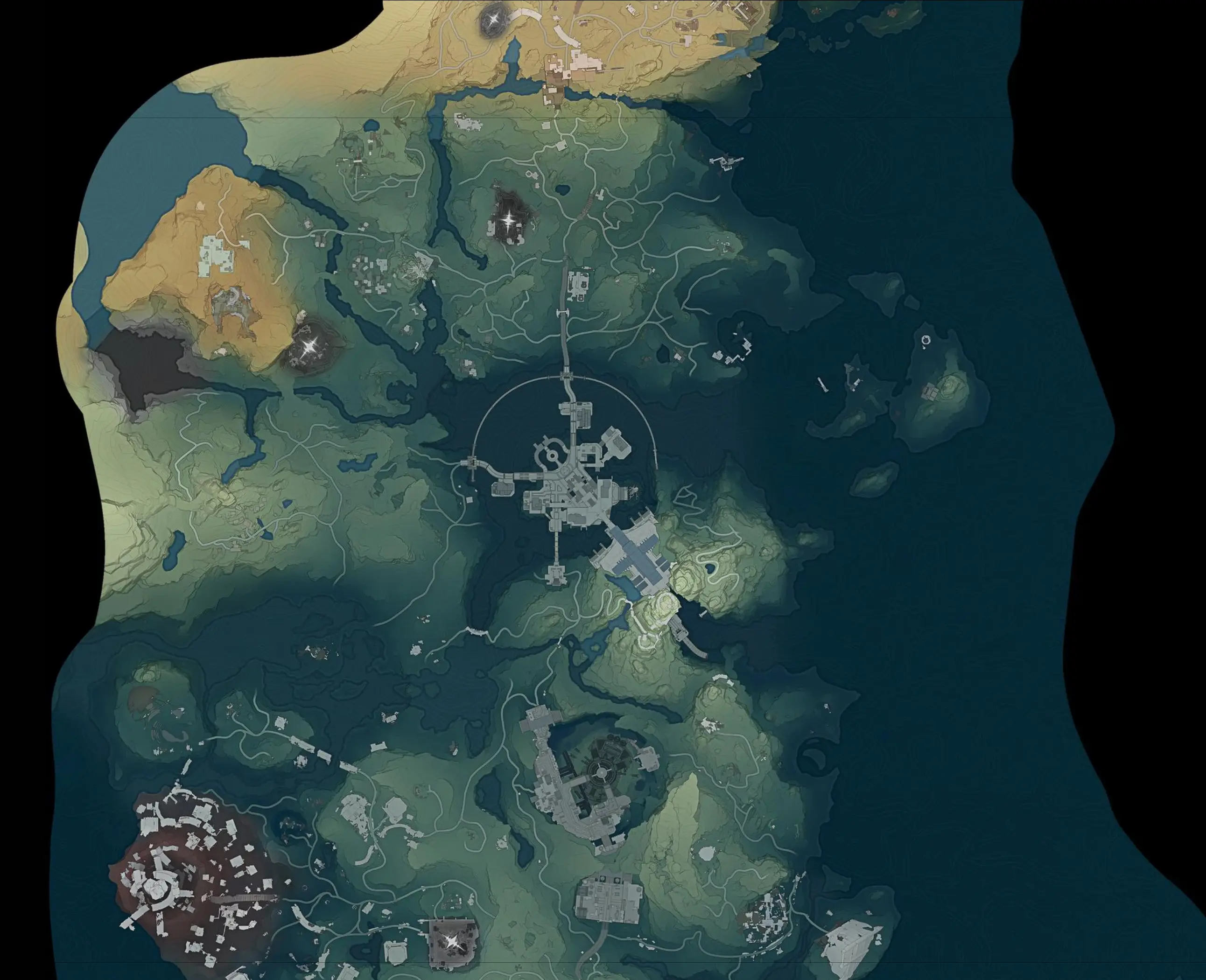 Wuthering Waves Huanglong Map — Click markers to explore boss & echo locations